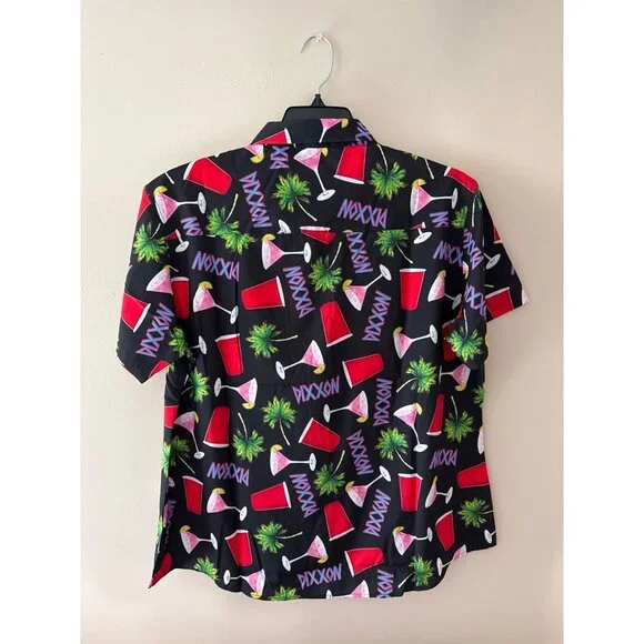 Dixxon Flannel Company Dancun Party Shirt Size Womens 2X Red Cup Palm Trees - Picture 7 of 7
